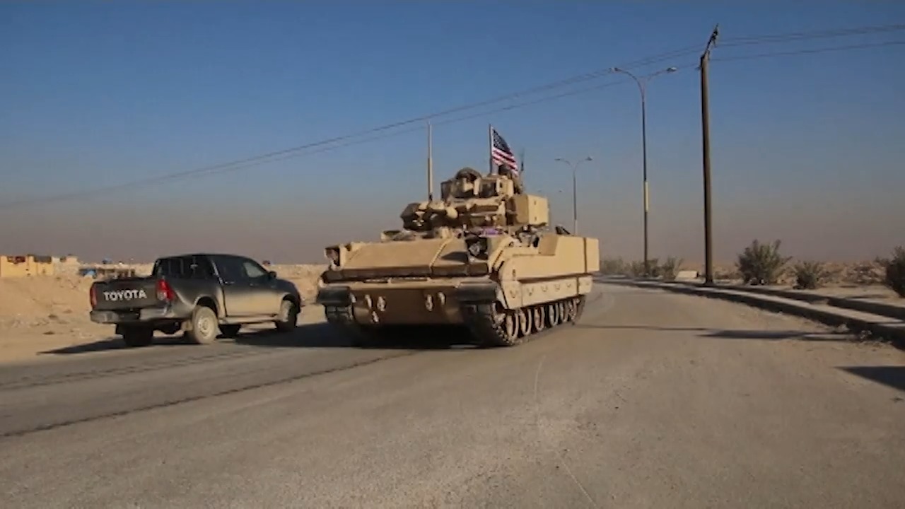US Military Patrols in Syria Rebel Forces Territory