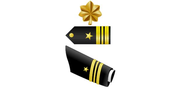 Lieutenant Commander (LCDR, O4) insignia