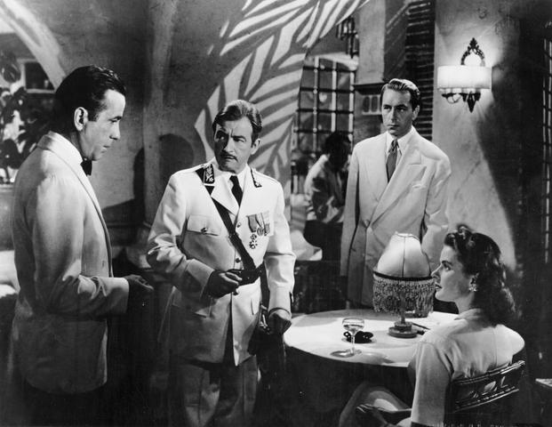 Humphrey Bogart Claude Rains Paul Henreid Ingrid Bergman Casablanca