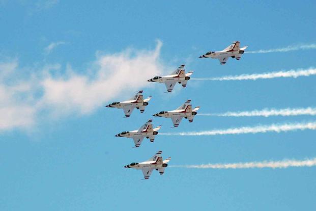 U.S. Air Force Thunderbirds depart Pearl Harbor
