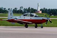 A T6-B Texan II taxis at Naval Air Station Whiting Field, Florida, in 2010.