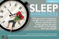Sleep Awareness Week is March 14-20, 2021.