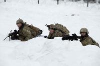 Live-fire exercise at the infantry squad battle course on Joint Base Elmendorf-Richardson, Alaska.